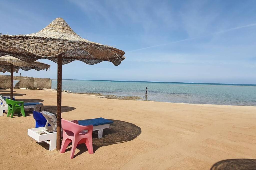 Casablanca Beach Direct Sea View Tow Bedroom Apartment Hurghada Exterior foto